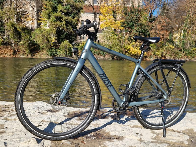 Rose Black Lava 2 Trekking Rad mit Riemen und 11 Gang Alfine