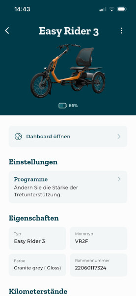 VanRaam Sitz E-Dreirad - Easy Rider (Modell 3)