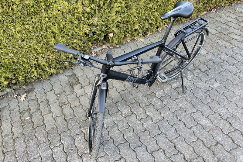 Rose Black Lava 2, 21", 11-Gang-Alfine, Riemenantrieb: Alltagsrad in edler Optik im mattschwarzen Design