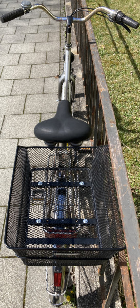 Stadtfahrrad Bavaria Line Lizzard für Damen, 26 Zoll, Nabenschaltung, Nabendynamo, Korb, Beleuchtung