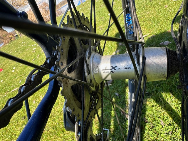Herrenrad, Einzelstück zu verkaufen – 25CrMo4 Stahlrahmen (50 cm), Shimano XT, DT Swiss, Top Zustand!