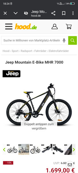 Jeep Mountain E-Bike MHR 7000