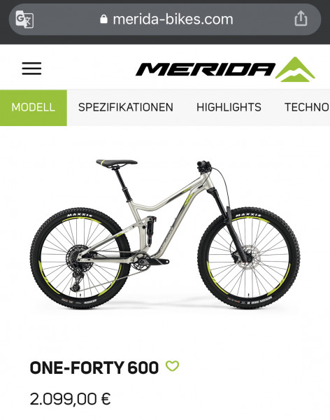 Merida One Forty 600