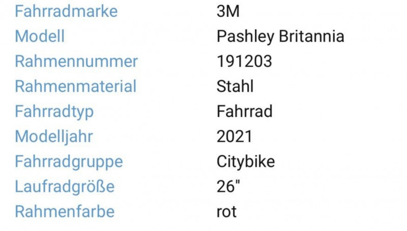 Parshley Fahrrad (rot)