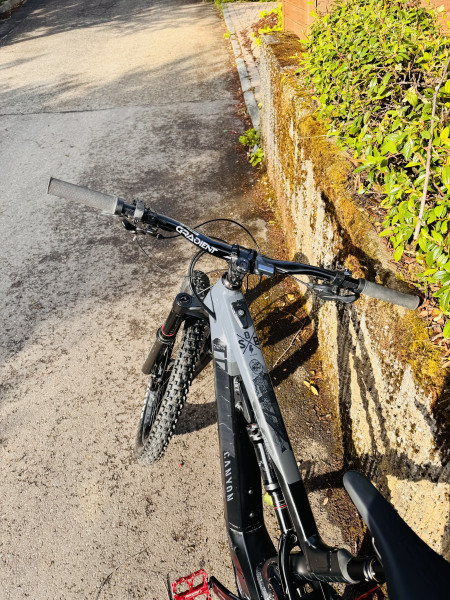 2 Akkus Downhill Canyon Torque:ON 7 Modell 2022 –Stealth– Gr. M
