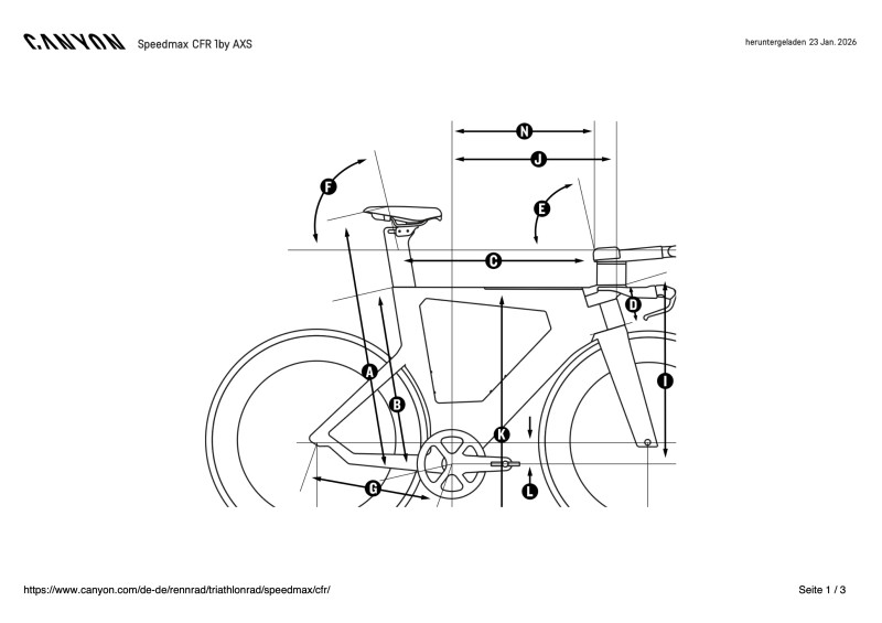 Canyon Speedmax CFR 1by AXS - Modell 2026 - Ceramicspeed - Gr. S - Garantie - Powermeter - NEUZUSTAND